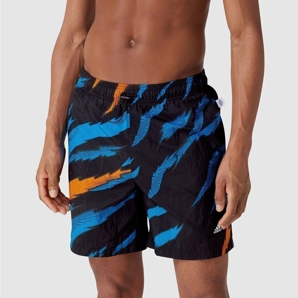 New Adidas Men's TRVL
Print Shorts in Black at Nordstrom, Size Medium